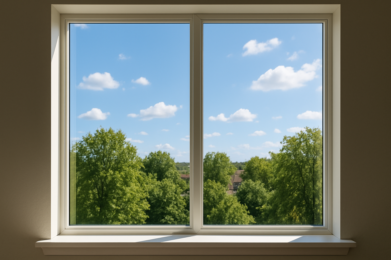 Streak-free glass after interior window cleaning